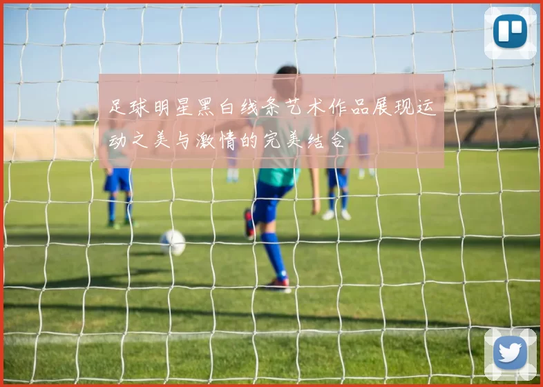 足球明星黑白线条艺术作品展现运动之美与激情的完美结合